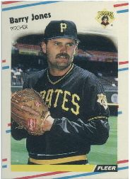 1988 Fleer Update Baseball Cards       114     Barry Jones